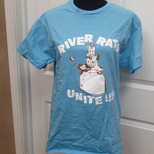 River Rats Unite Blue Tshirt Size Medium